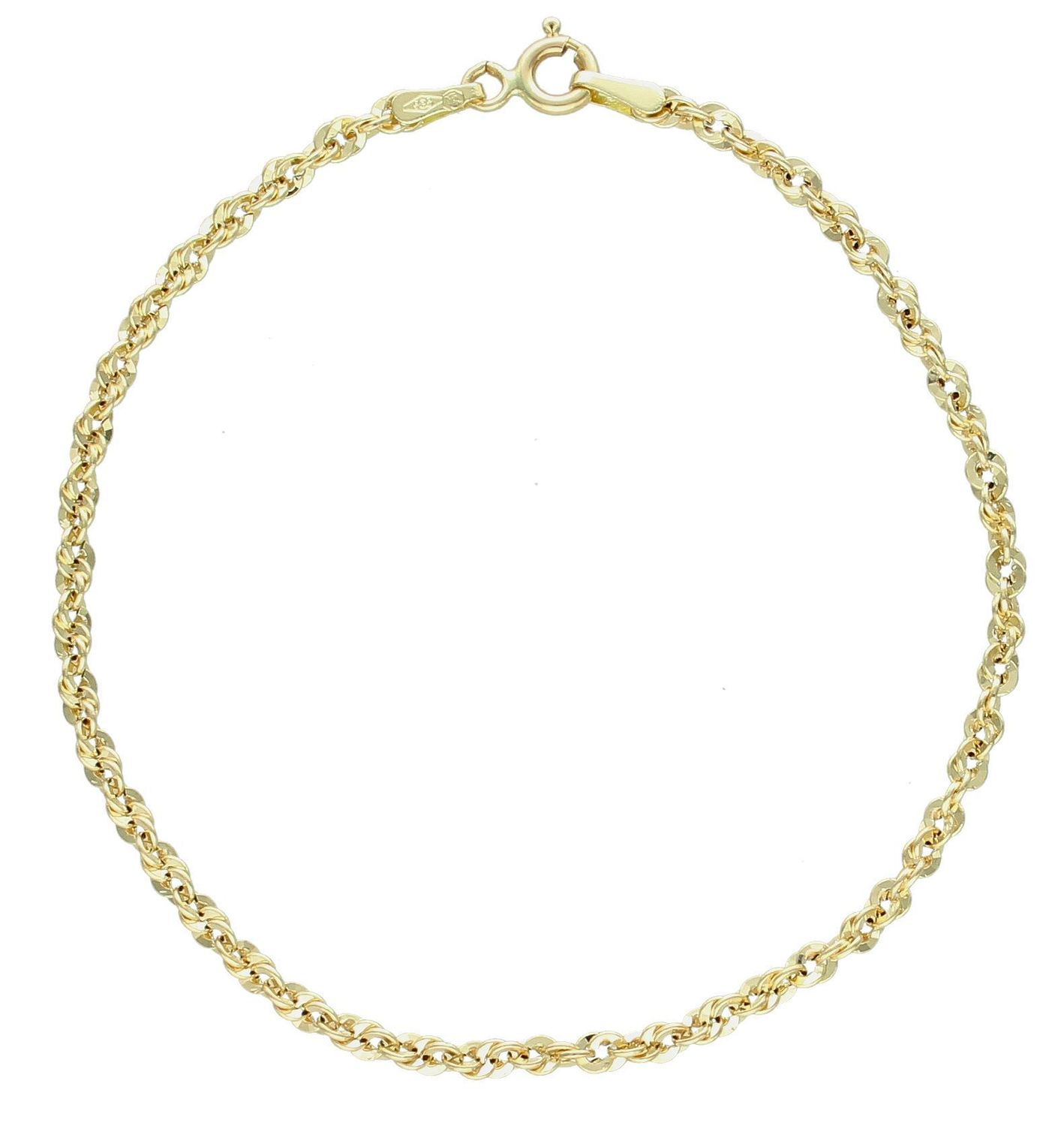 Bransoletka IRYDIA próba 585, DIA-BRA-12635-040-585 2,5mm Złota bransoletka wykonana z 14 karatowego żółtego złota. Powstała z połączenia podwójnych ogniw, które tworzą elegancki i trwały1.jpg